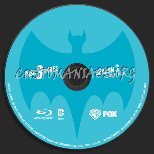 Batman Original Series Season Three blu-ray label