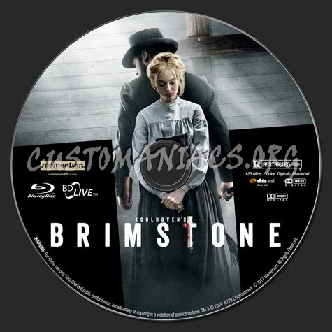 Brimstone 2017 blu-ray label