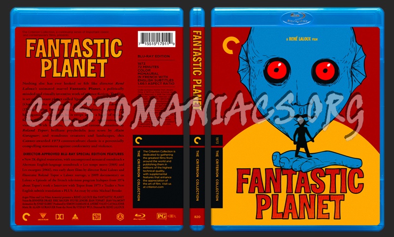 820 - Fantastic Planet blu-ray cover