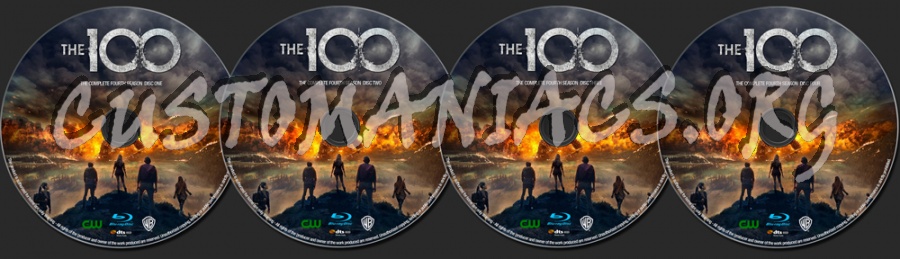 The 100 Season 4 blu-ray label