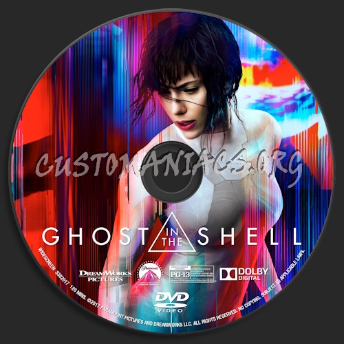 Ghost in the Shell (2017) dvd label