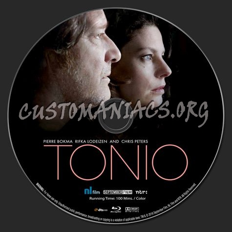 Tonio blu-ray label