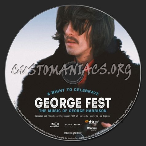 George Fest blu-ray label