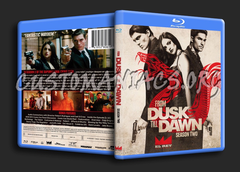 From Dusk Till Dawn Season 2 blu-ray cover