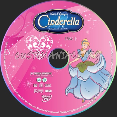 Cinderella dvd label