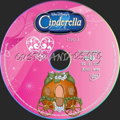 Cinderella dvd label