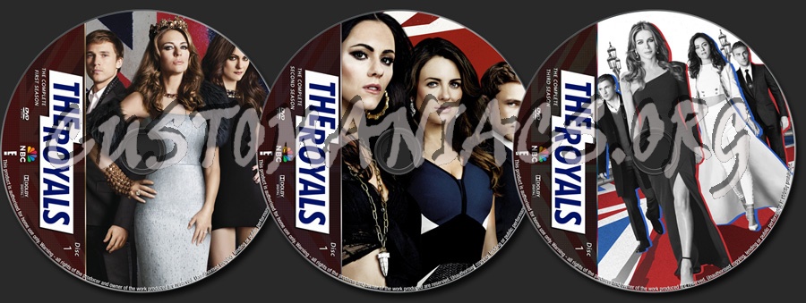 The Royals Seasons 1-3 dvd label