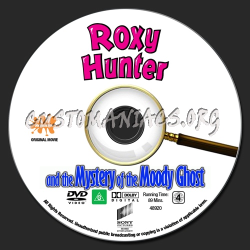 Roxy Hunter And The Mystery Of The Moody Ghost dvd label
