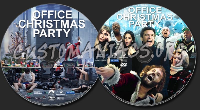 Office Christmas Party (2016) dvd label