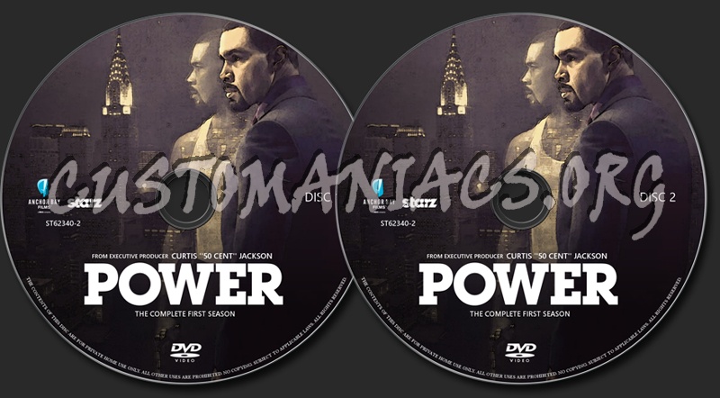 Power Season 1 dvd label