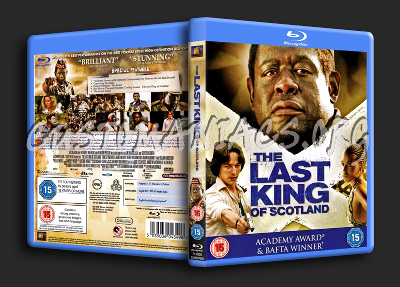 The Last King of Scotland blu-ray cover