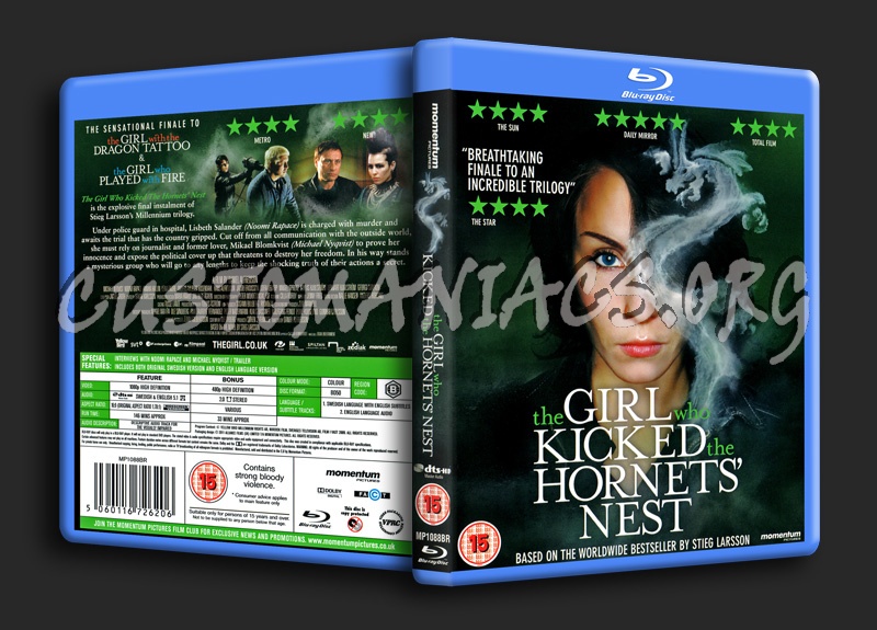 The Girl Who Kicked The Hornets' Nest blu-ray cover