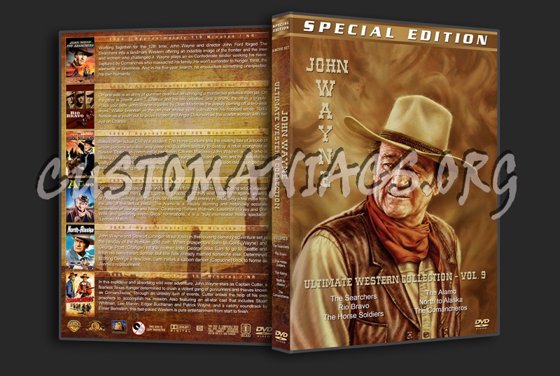 John Wayne Ultimate Western Collection - Volume 9 (1956-1961) dvd cover