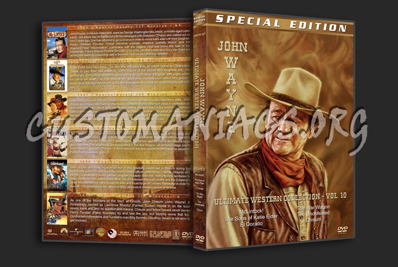 John Wayne Ultimate Western Collection - Volume 10 (1963-1970) dvd cover