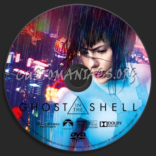 Ghost in the Shell (2017) dvd label