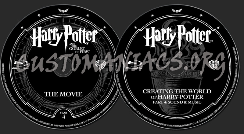 Harry Potter and the Goblet of Fire blu-ray label