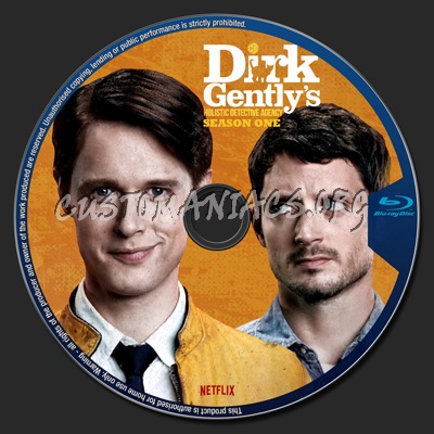 Dirk Gently's Holistic Detective Agency blu-ray label