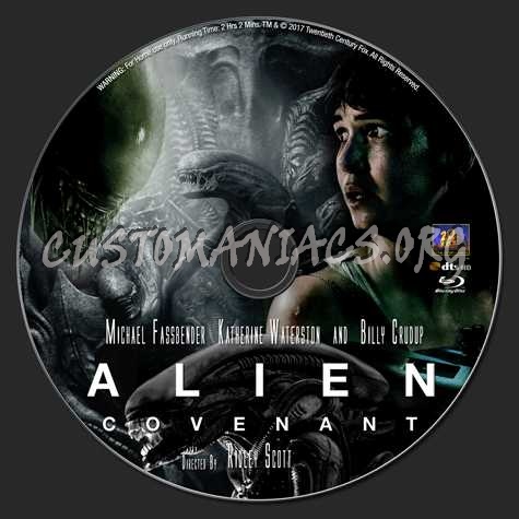 Alien: Covenant blu-ray label