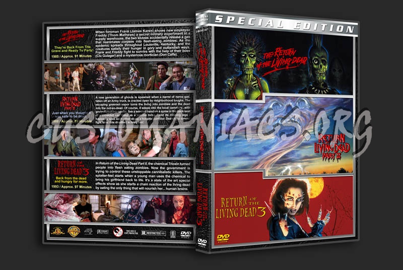 Return of the Living Dead Triple Feature dvd cover