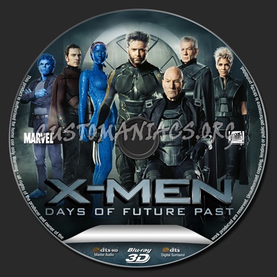 X-Men Days of Future Past blu-ray label