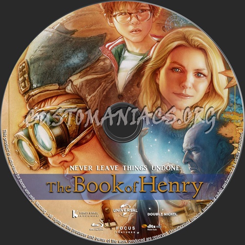 The Book Of Henry blu-ray label