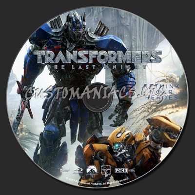 Transformers: The Last Knight blu-ray label