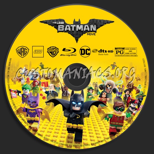 The LEGO Batman Movie (Blu-Ray + 3D) blu-ray label