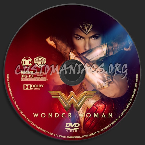 Wonder Woman dvd label