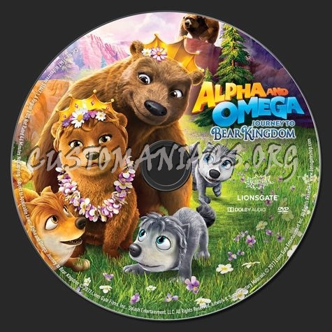 Alpha and Omega Journey to Bear Kingdom dvd label