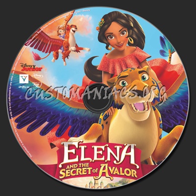 Elena And The Secret Of Avalor blu-ray label