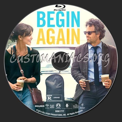 Begin Again blu-ray label