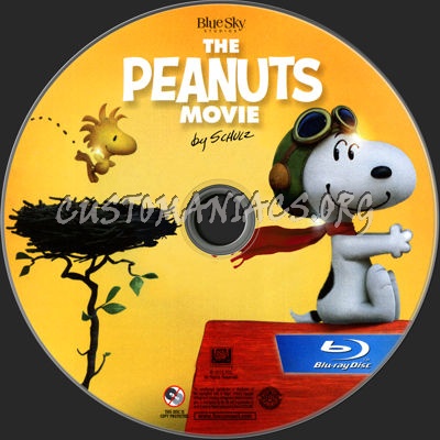 The Peanuts Movie blu-ray label