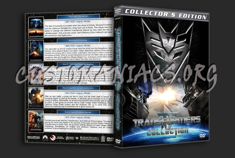 Transformers Collection (5) dvd cover