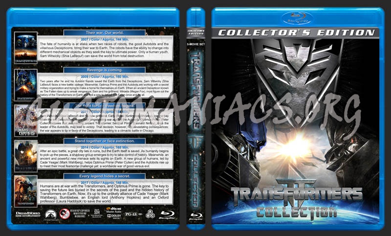 Transformers Collection (5) blu-ray cover