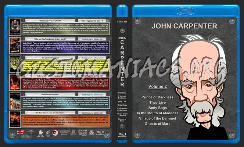 John Carpenter Collection - Volume 2 blu-ray cover