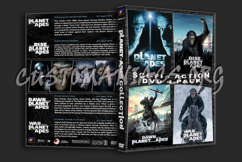 Planet of the Apes 4-Pack dvd cover