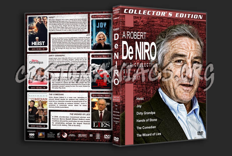 Robert DeNiro Film Collection - Set 16 (2015-2017) dvd cover