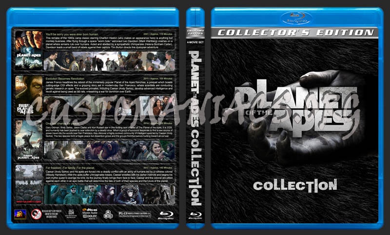 Planet of the Apes Collection blu-ray cover