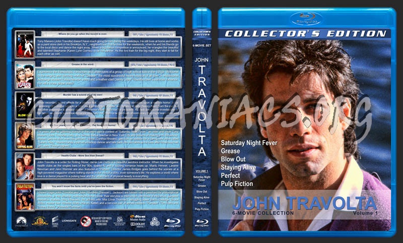 John Travolta 6-Movie Collection - Volume 1 blu-ray cover