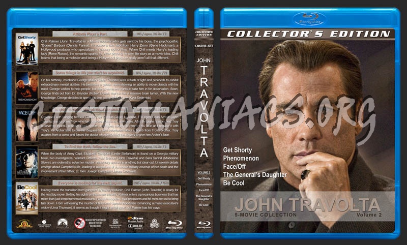 John Travolta 5-Movie Collection - Volume 2 blu-ray cover