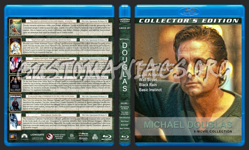 Michael Douglas 6-Movie Collection blu-ray cover