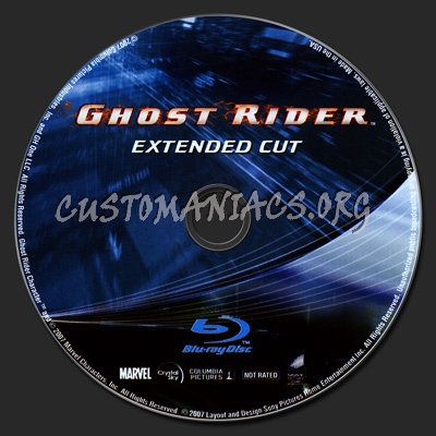 Ghost Rider blu-ray label