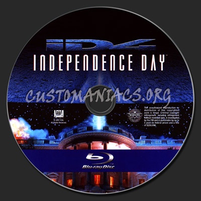 Independence Day ID4 blu-ray label