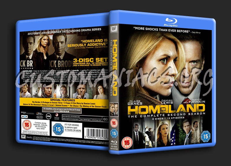 Homeland Season 2 Blu Ray Cover Dvd Covers And Labels By Customaniacs Id 247986 Free Download 1141