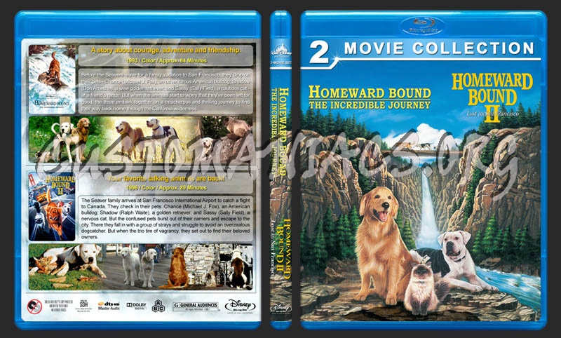 Homeward Bound Double Feature blu-ray cover