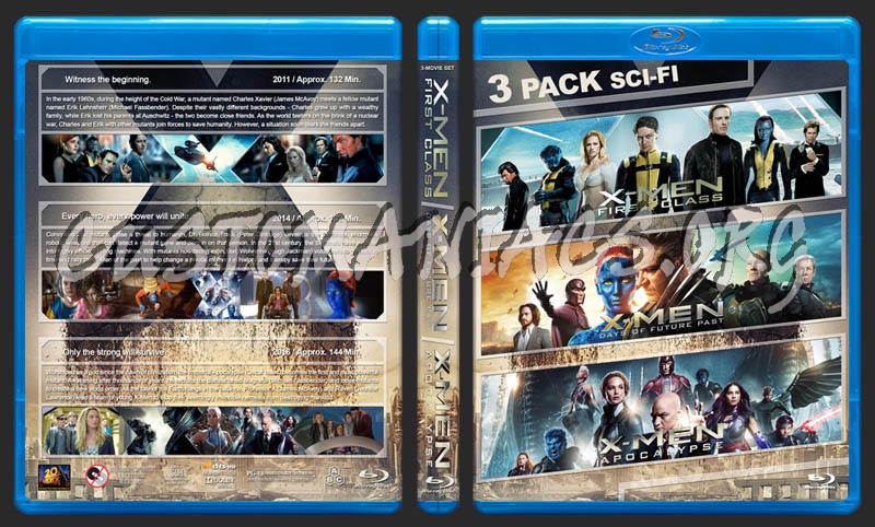 X-Men Triple Feature blu-ray cover