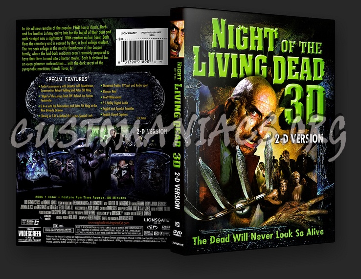 Night of the Living Dead 3D dvd cover