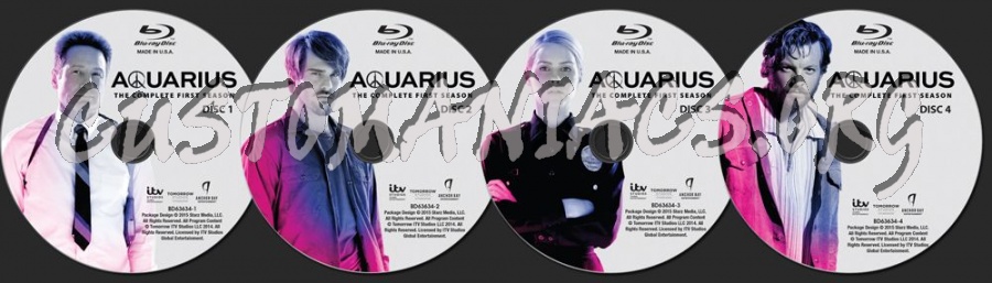 Aquarius Season 1 blu-ray label