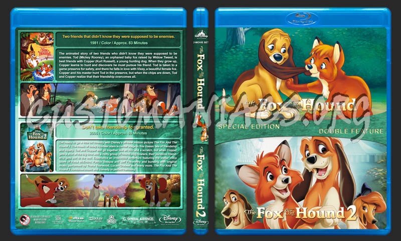 The Fox and the Hound Double Feature blu-ray cover