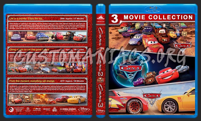 Cars Triple Feature blu-ray cover